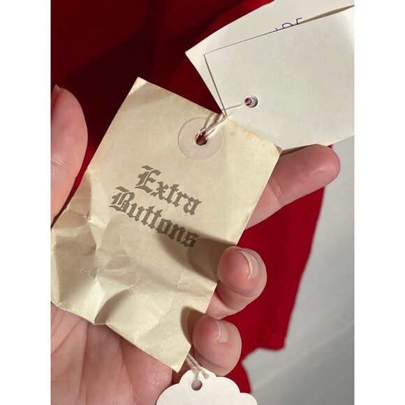 NWT Vintage Fredrick's of Hollywood Cherry Red Bodycon Dress 80s 90s Size Large - Picture 13 of 16